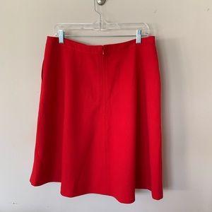 Red A-Line skirt